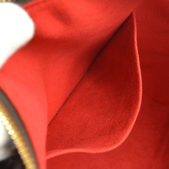 SALEYA GM HAND TOTE BAG PURSE DAMIER EBENE - Picture 9 of 11